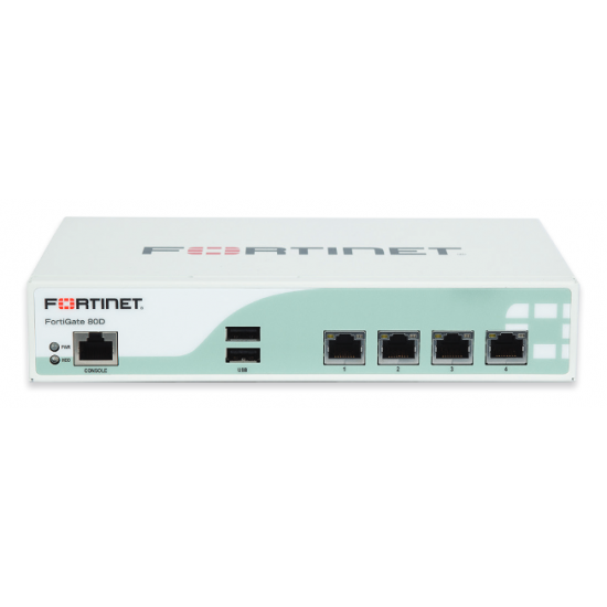 Fortinet FortiGate FG-80D Equipo sin licencia