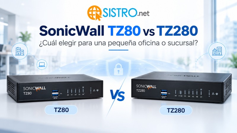 SonicWall TZ80 vs TZ280: ¿Cuál Elegir para una Pequeña Oficina o Sucursal?