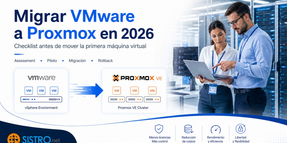 Migrar VMware a Proxmox en 2026: checklist antes de mover la primera máquina virtual