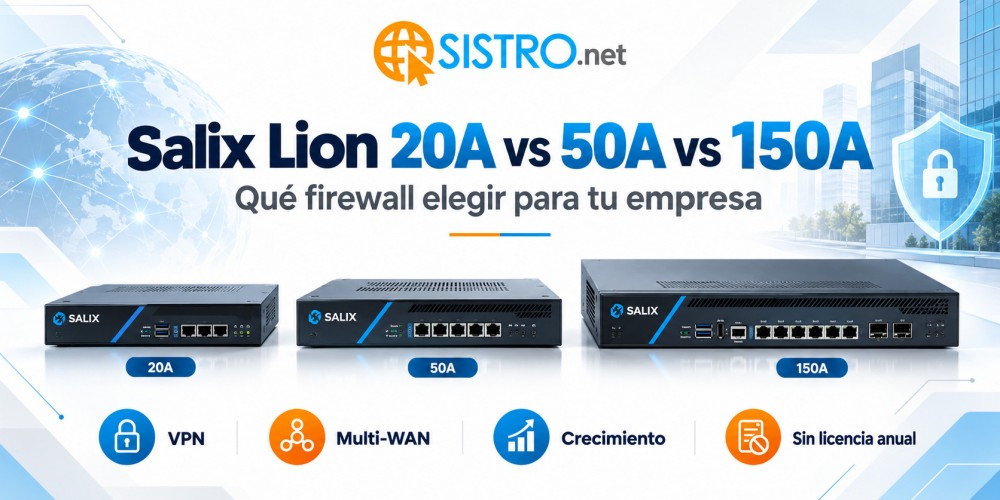 Salix Lion 20A vs 50A vs 150A: qué firewall elegir según dispositivos, VPN y crecimiento