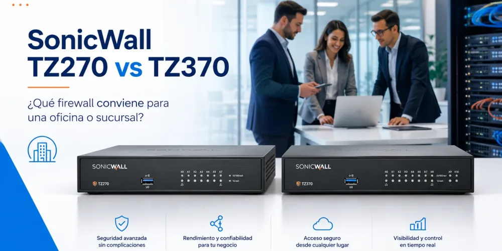 SonicWall TZ270 vs TZ370: qué firewall conviene para una oficina o sucursal