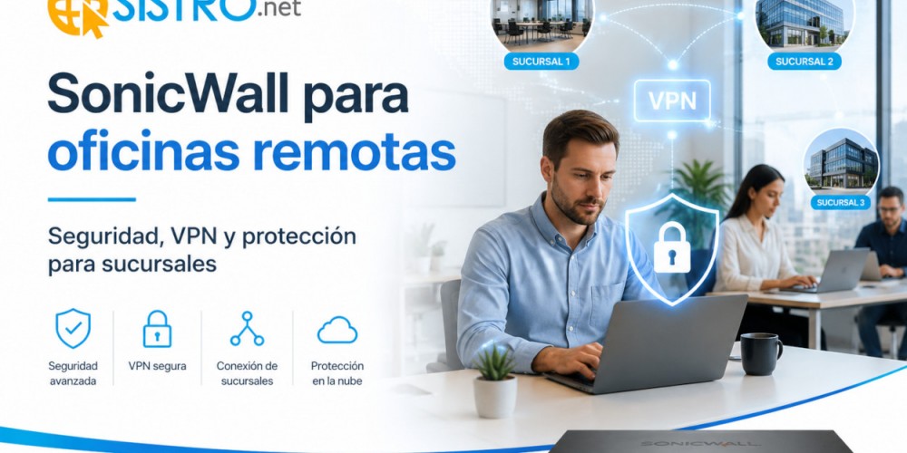 SonicWall para oficinas remotas: seguridad, VPN y protección para sucursales