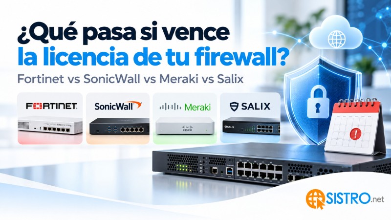 ¿Qué pasa si vence la licencia de tu firewall? Fortinet, SonicWall, Meraki y Salix no se comportan igual