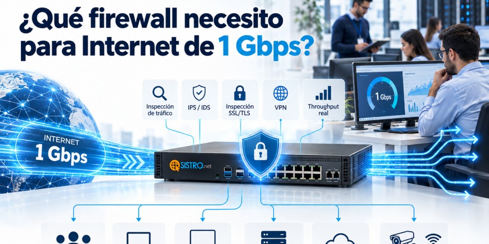 Tengo Internet de 1 Gbps: ¿qué firewall necesito y por qué uno de “1 Gbps” puede no ser suficiente?