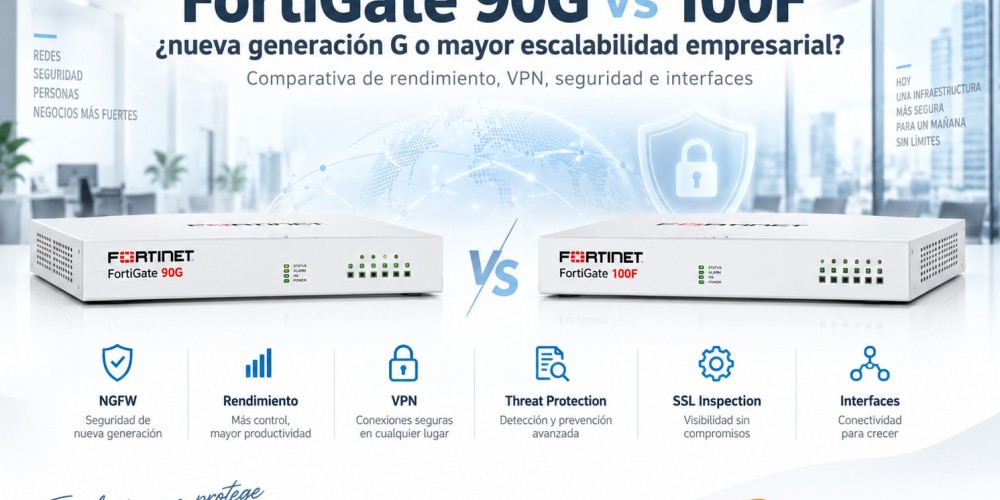 FortiGate 90G vs 100F: ¿nueva generación G o mayor escalabilidad empresarial?