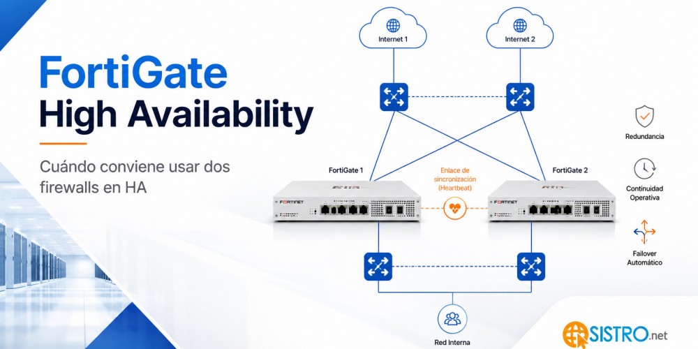 FortiGate High Availability: cuándo conviene usar dos firewalls en HA y cuándo no