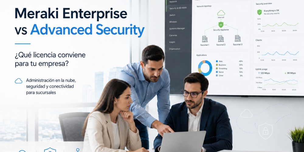 Meraki Enterprise vs Advanced Security License: diferencias y cuál elegir para tu empresa