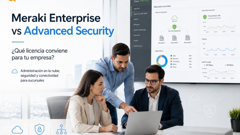 Meraki Enterprise vs Advanced Security: ¿qué licencia necesita tu red?