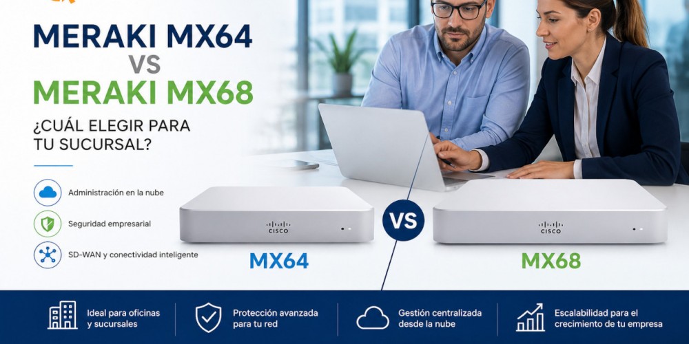  Cisco Meraki MX64 vs MX68 para sucursales: diferencias y cuál elegir