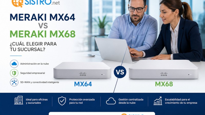  Cisco Meraki MX64 vs MX68 para sucursales: diferencias y cuál elegir