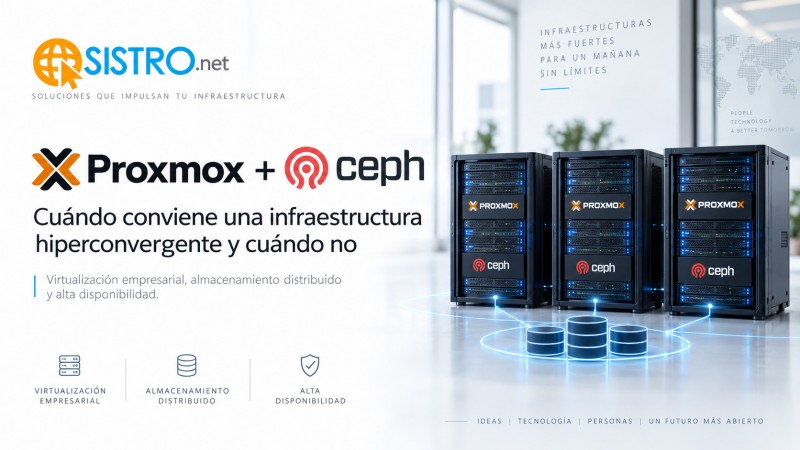 Proxmox + Ceph: cuándo conviene una infraestructura hiperconvergente y cuándo no