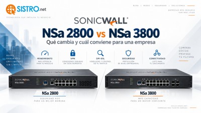 SonicWall NSa 2800 vs NSa 3800: qué cambia y cuál conviene para una empresa