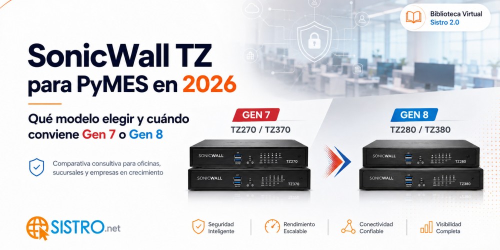 SonicWall TZ para PyMES en 2026: qué modelo elegir y cuándo conviene Gen 7 o Gen 8