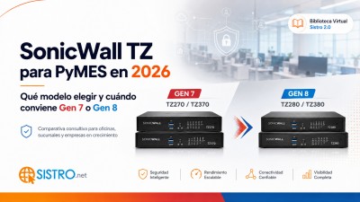 SonicWall TZ para PyMES en 2026: qué modelo elegir y cuándo conviene Gen 7 o Gen 8