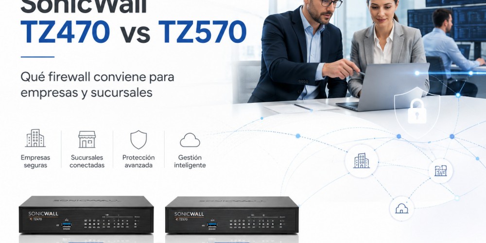 SonicWall TZ470 vs TZ570: qué firewall conviene para empresas y sucursales