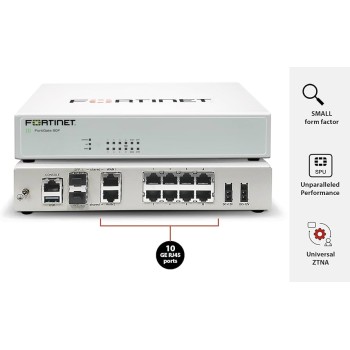Fortinet FortiGate 80F Firewall con Enterprise Protection Bundle 1 Año (FG-80F-BDL-809-12)