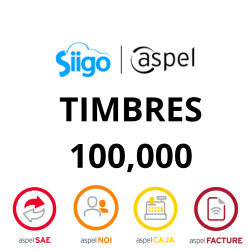 Aspel Timbres Aspel, Folios DIgitales On Line CFDI, Paquete Anual de 100000 Timbres